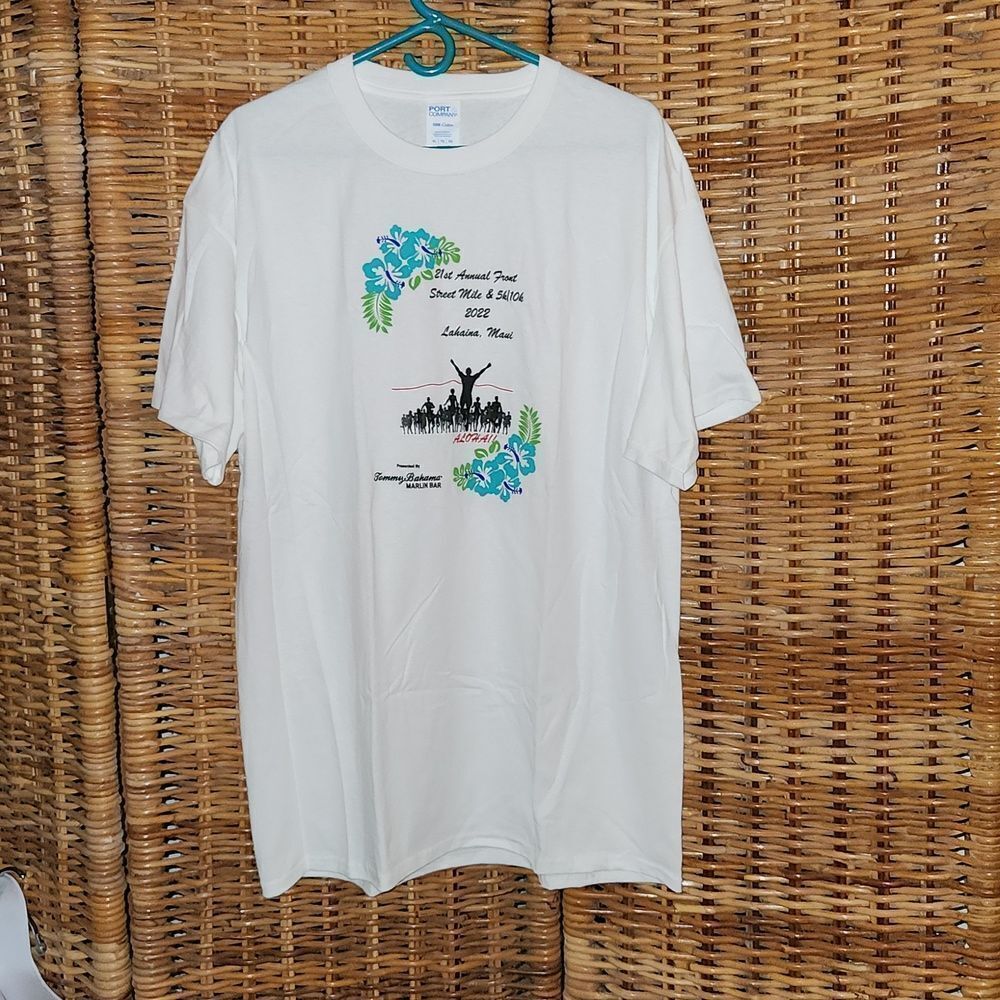 Lahaina Maui 21st Annual Front Street Mile 5k/10k 2022 T-shirt XL NEW